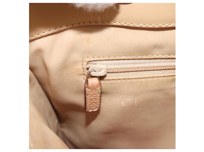Bamboo Borsa a mano in pelle beige con bambù GUCCI Argento 002 1016 Auth 175328 - vista 20
