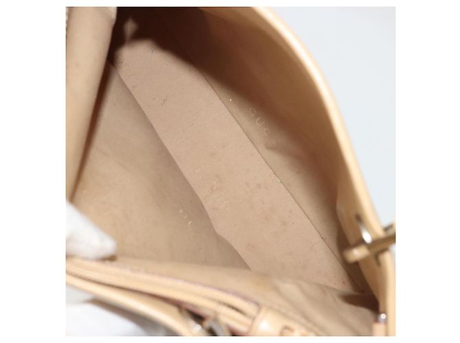 Bamboo Borsa a mano in pelle beige con bambù GUCCI Argento 002 1016 Auth 175328 - vista 24