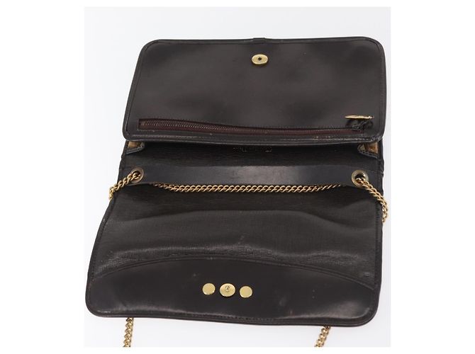 Borsa a spalla in tela Trotter Christian Dior marrone oro Auth 176488 D'oro - vista 15