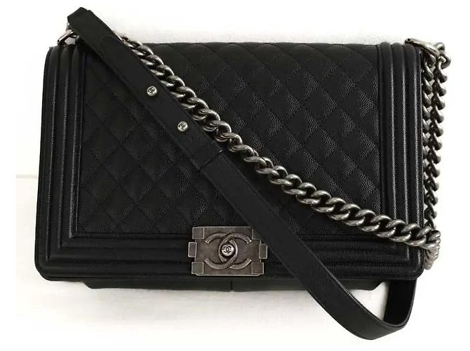 Borsa a spalla Chanel Boy Nero - vista 6