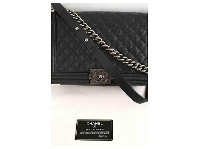 Borsa a spalla Chanel Boy Nero - vista 7