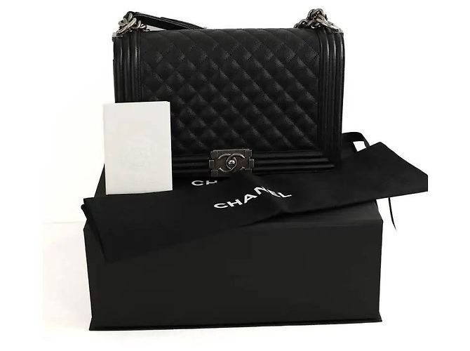 Borsa a spalla Chanel Boy Nero - vista 8