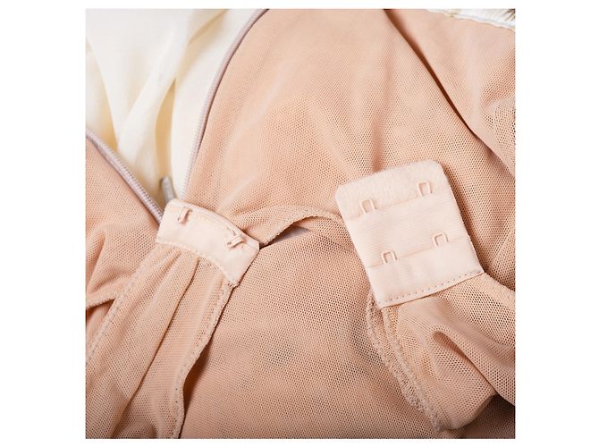 Vestido Maxi de Seda Impresa Roberto Cavalli Beige - vista 10
