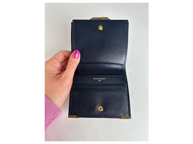 Vintage Givenchy Leather Logo Wallet Black - view 3