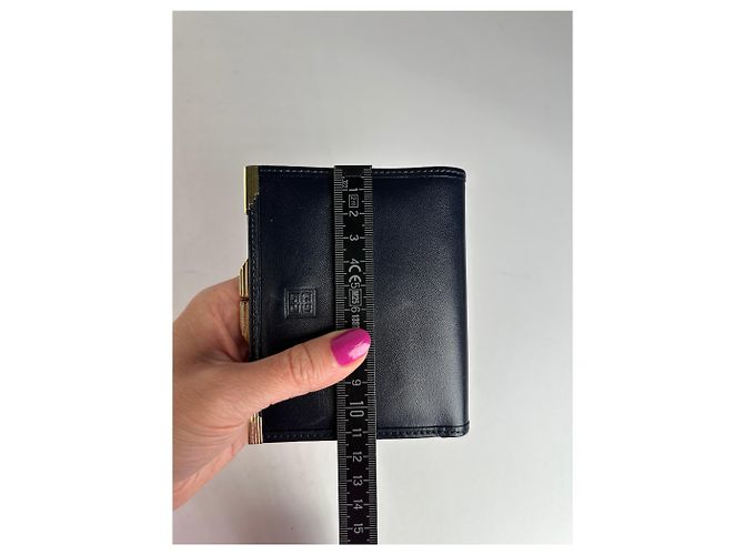 Vintage Givenchy Leather Logo Wallet Black - view 7