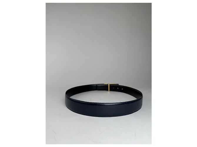 Céline Vintage Celine Paris Gürtel aus schwarzem Schlangenleder - Ansicht 3