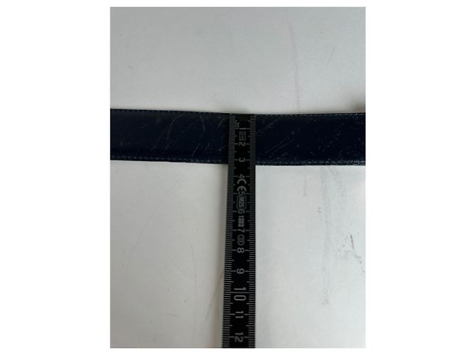 Céline Vintage Celine Paris Gürtel aus schwarzem Schlangenleder - Ansicht 6