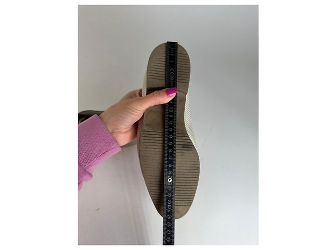 Vintage Yves Saint Laurent Lederschuhe Weiß 37 - Ansicht 10