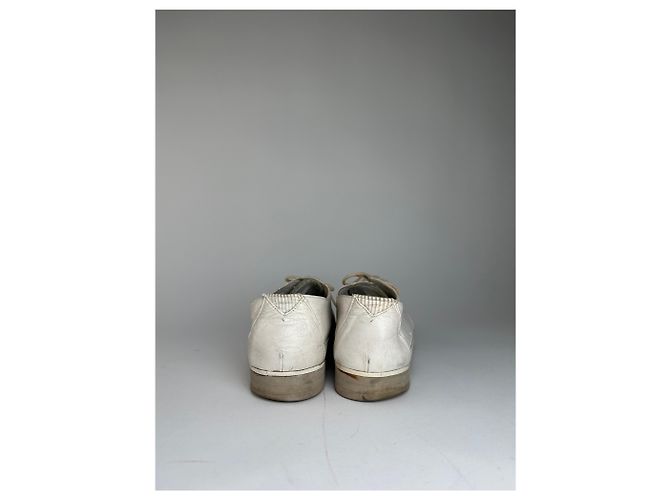 Vintage Yves Saint Laurent Lederschuhe Weiß 37 - Ansicht 4