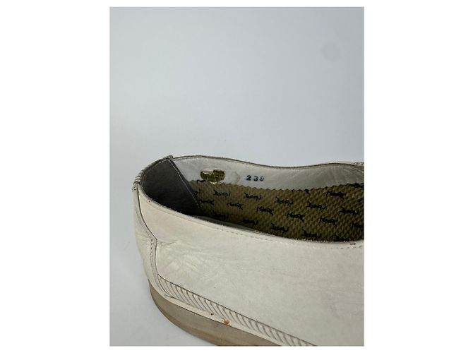 Vintage Yves Saint Laurent Lederschuhe Weiß 37 - Ansicht 6