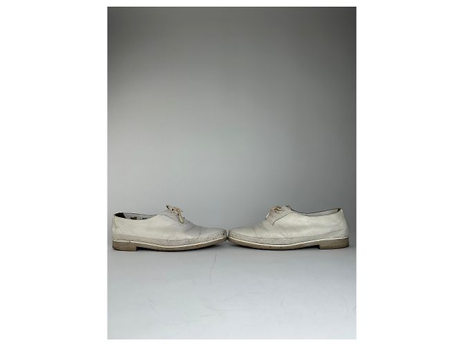 Vintage Yves Saint Laurent Lederschuhe Weiß 37 - Ansicht 7