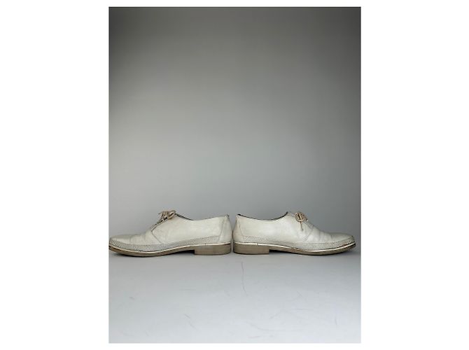Vintage Yves Saint Laurent Lederschuhe Weiß 37 - Ansicht 8