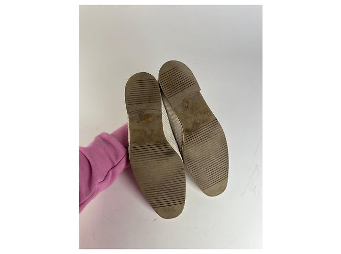 Vintage Yves Saint Laurent Lederschuhe Weiß 37 - Ansicht 9