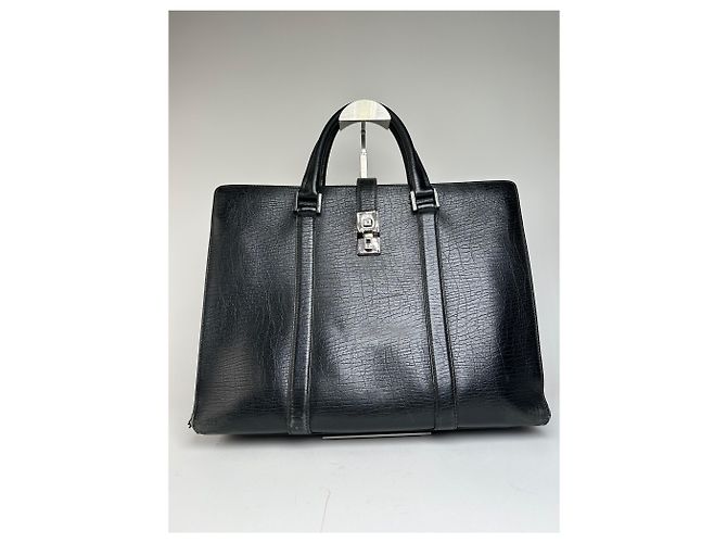 Jackie Vintage Gucci Lederhandtasche Schwarz - Ansicht 11