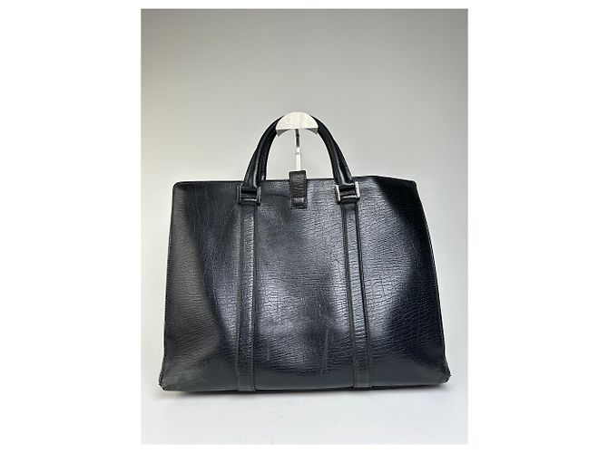 Jackie Vintage Gucci Lederhandtasche Schwarz - Ansicht 12