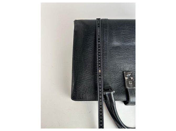 Jackie Vintage Gucci Lederhandtasche Schwarz - Ansicht 15