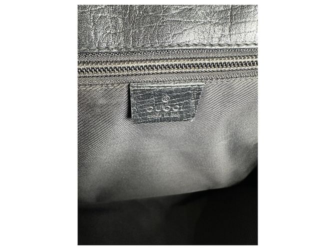 Jackie Vintage Gucci Lederhandtasche Schwarz - Ansicht 6