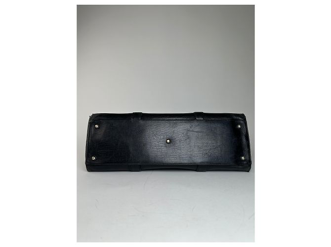 Jackie Vintage Gucci Lederhandtasche Schwarz - Ansicht 7