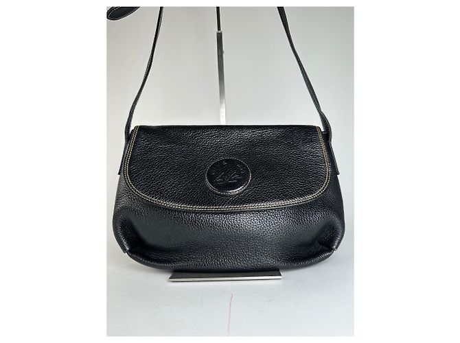 Vintage Givenchy Leder Schulter-/Crossbody-Tasche Schwarz - Ansicht 11