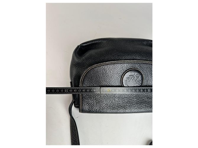 Vintage Givenchy Leder Schulter-/Crossbody-Tasche Schwarz - Ansicht 13
