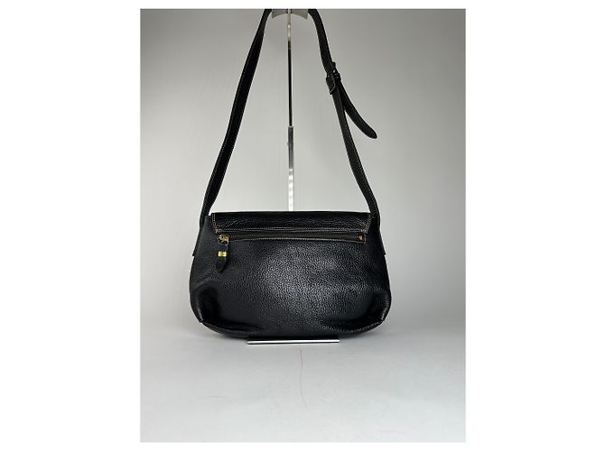 Vintage Givenchy Leder Schulter-/Crossbody-Tasche Schwarz - Ansicht 2