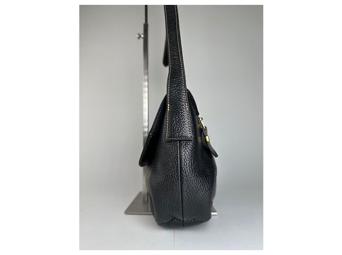 Vintage Givenchy Leder Schulter-/Crossbody-Tasche Schwarz - Ansicht 3