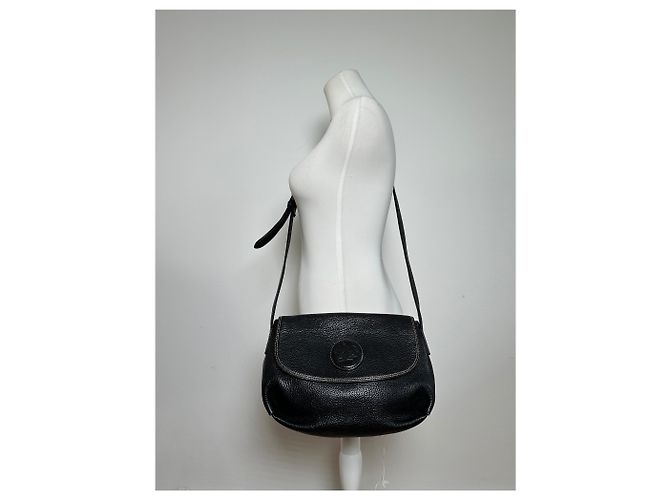 Vintage Givenchy Leder Schulter-/Crossbody-Tasche Schwarz - Ansicht 6