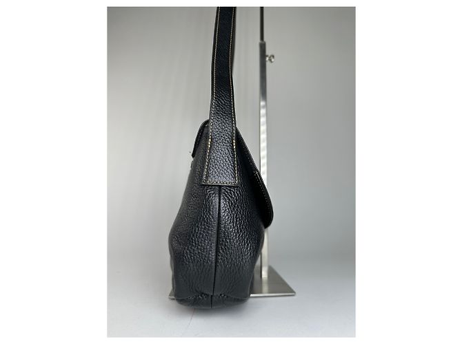 Vintage Givenchy Leder Schulter-/Crossbody-Tasche Schwarz - Ansicht 7
