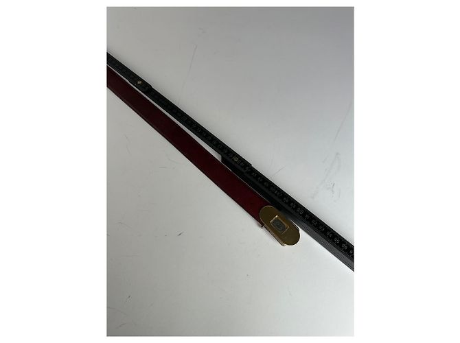 Cintura in pelle vintage Bally bordeaux Bordò - vista 7