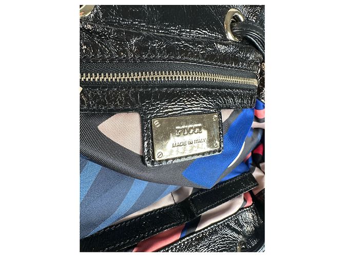 Vintage Emilio Pucci Handtasche Schwarz - Ansicht 6