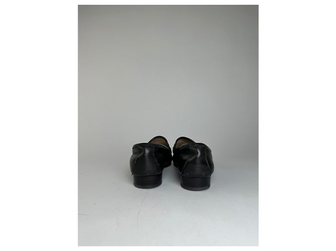Vintage Gucci Leder Loafer mit Pferdebit 37,5 Schwarz - Ansicht 5