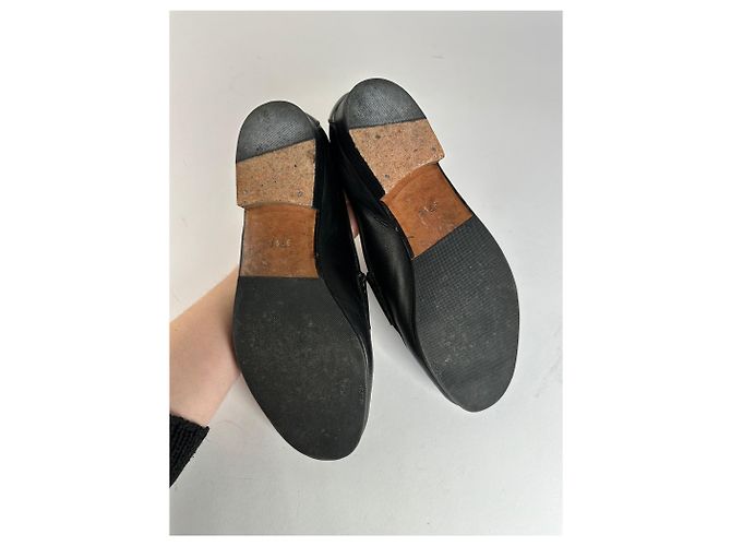Vintage Gucci Leder Loafer mit Pferdebit 37,5 Schwarz - Ansicht 8