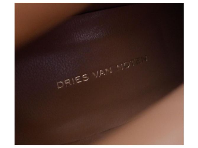 Stivaletti con stampa di rosa Dries Van Noten Autunno 2019 Blu - vista 8
