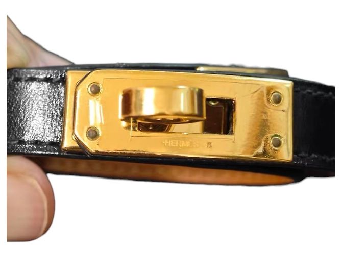 Hermès Pulsera Hermes Kelly Double Tour Negro - vista 2