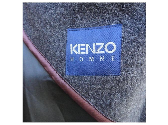 Cappotto Kenzo in lana e cashmere grigio - vista 2