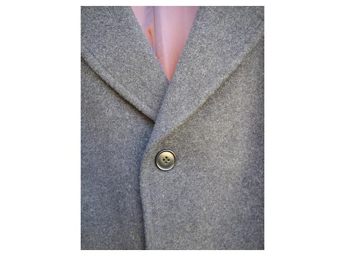 Cappotto Kenzo in lana e cashmere grigio - vista 7