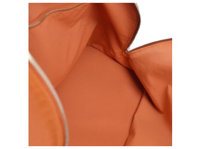 Borsa da Golf Hermès in Tela e Pelle 47 Arancione - vista 4