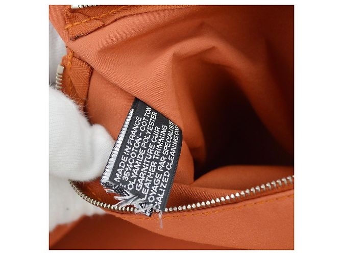 Borsa da Golf Hermès in Tela e Pelle 47 Arancione - vista 5