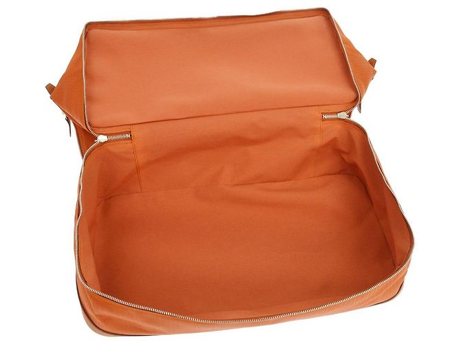 Borsa da Golf Hermès in Tela e Pelle 47 Arancione - vista 7