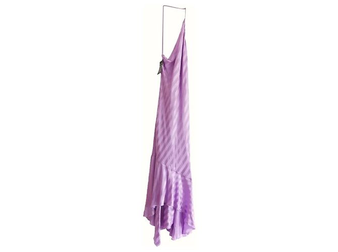 Autre Marque Asymmetrisches Kleid mit Rüsche von Michelle Mason Lila - Ansicht 3