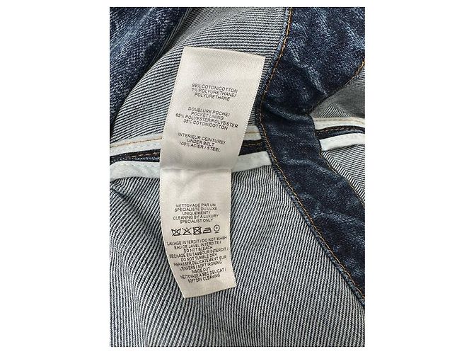 Abrigo trench asimétrico de denim azul deslavado Alaïa Talla 42 Usado - vista 6