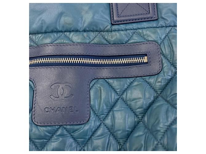 Borsa a mano Chanel Coco Cocoon Blu - vista 12
