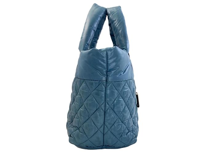 Borsa a mano Chanel Coco Cocoon Blu - vista 3