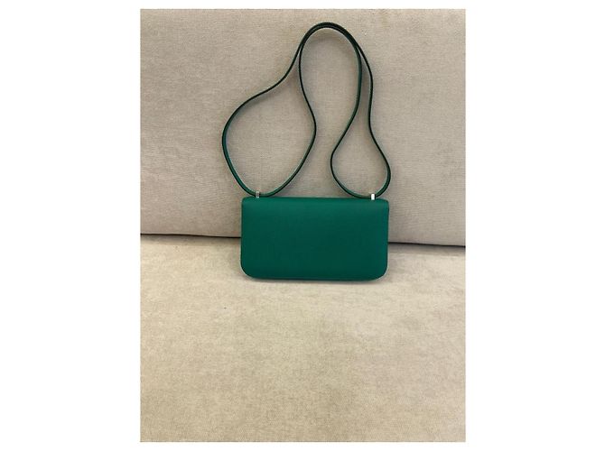 Borsa Hermès Constance Élan in pelle Epsom Vert Vertigo Palladio Verde - vista 2