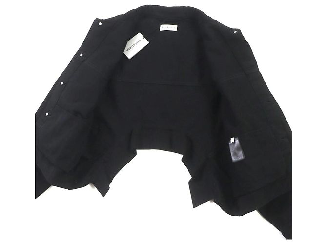 BALENCIAGA UPSIDE DOWN OVERSIZE DENIM GIACCA. Nero Grigio antracite - vista 5