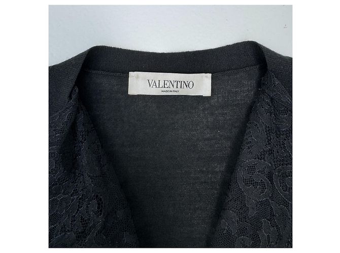 Cardigan de cashmere preto Valentino Garavani - vista 6
