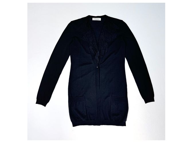 Cardigan de cashmere preto Valentino Garavani - vista 7