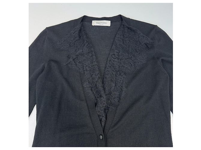 Cardigan de cashmere preto Valentino Garavani - vista 8