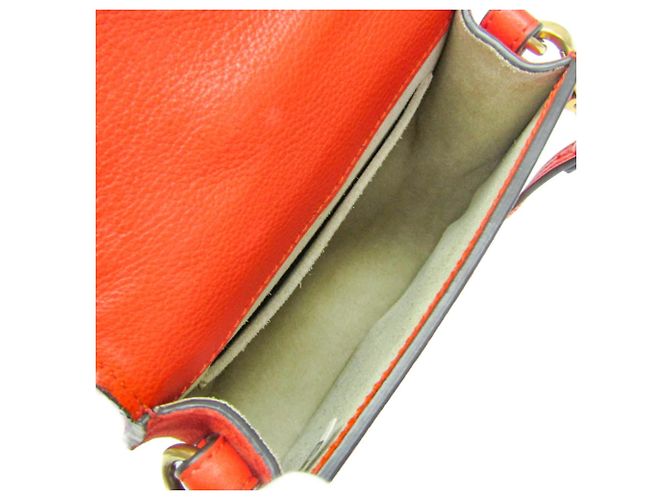 Chloé Borsa a tracolla Chloe Nile in pelle mini Arancione - vista 3