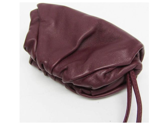 Bottega Veneta The Pouch Mini in Pelle Bordò - vista 4